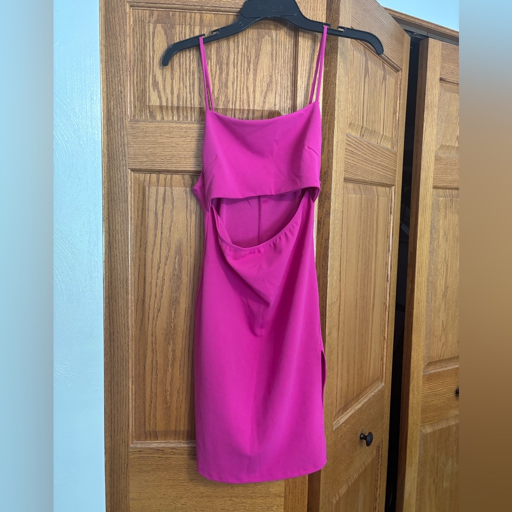 Pink Dress Spaghetti Strap